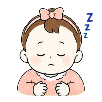 kid1のsleepingの表情