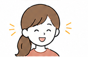 mamaのhappyの表情