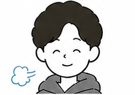papaのrelievedの表情